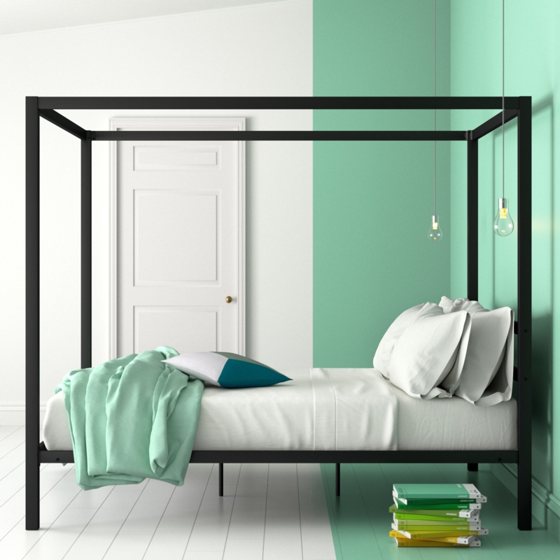 Striking Canopy King-Size Bed