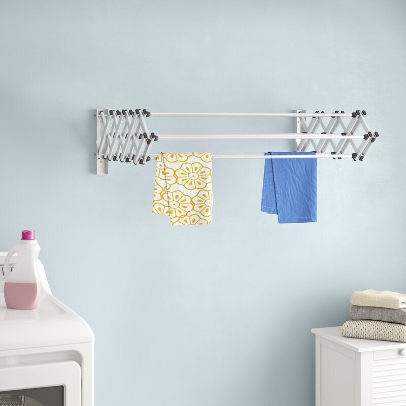 Minimalistic Chrome Pull Out Drying Rack