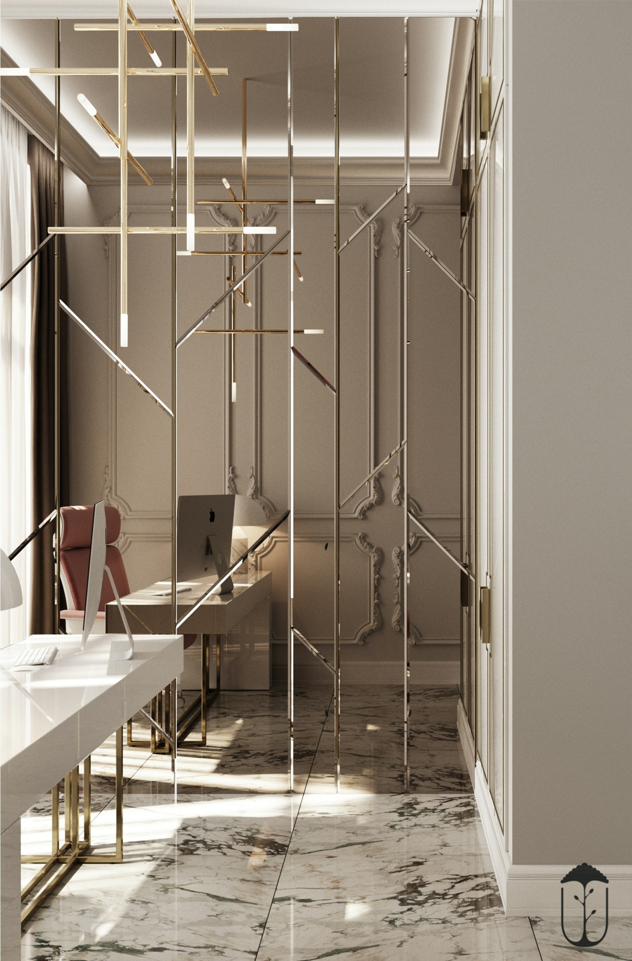 Mirrored Wall