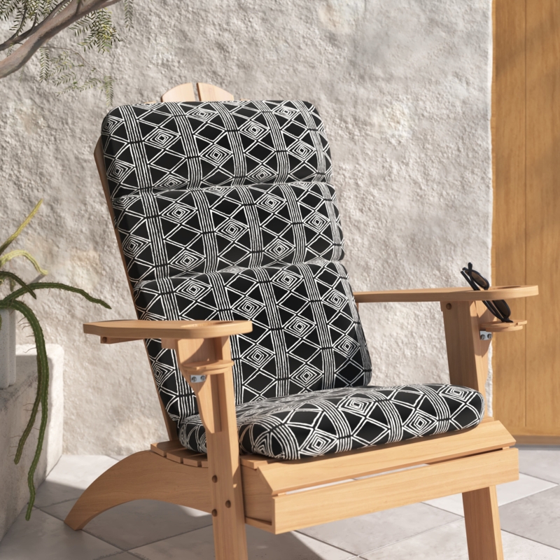 Adirondack Chair Cushion with Geometric Design