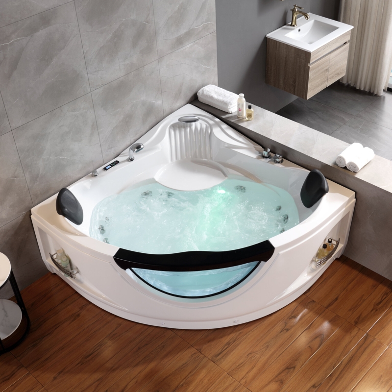 Whirlpool Bathtub with Hydrotherapy & Chromatherapy
