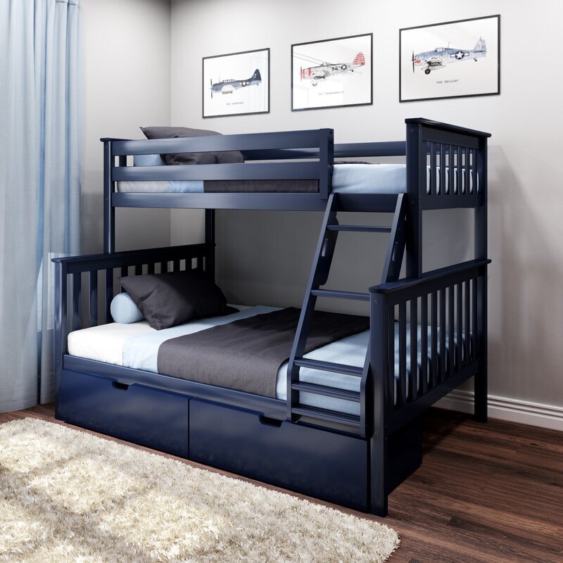Modern Bunk Bed With Drawers