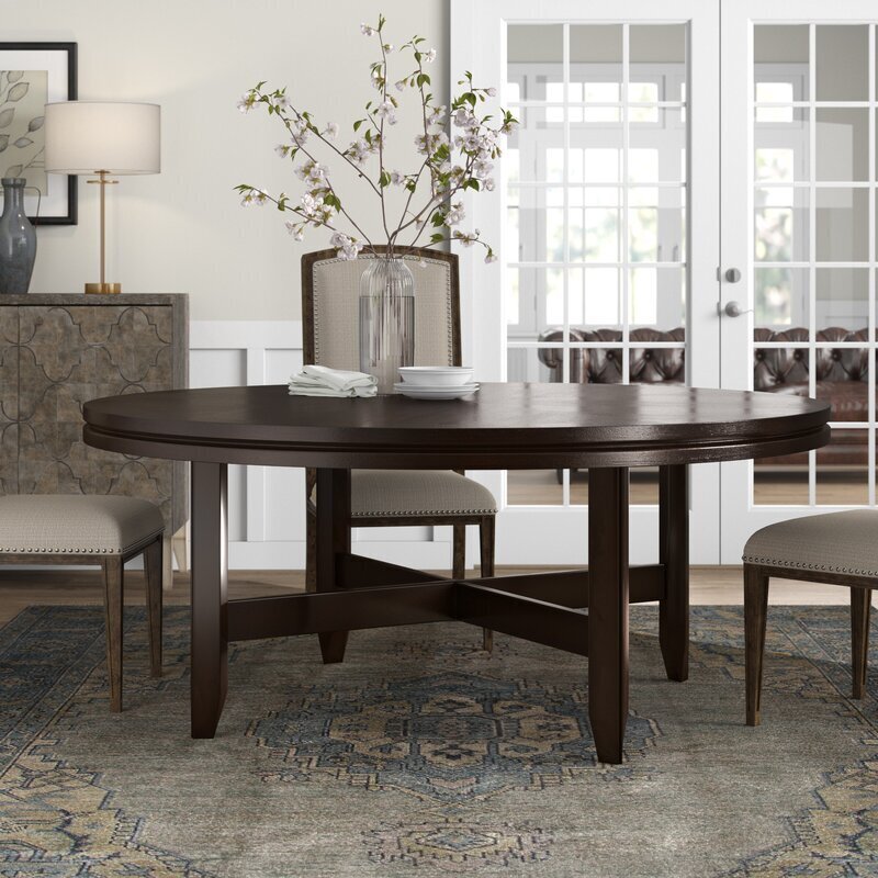 Modern Round Dining Table for 8
