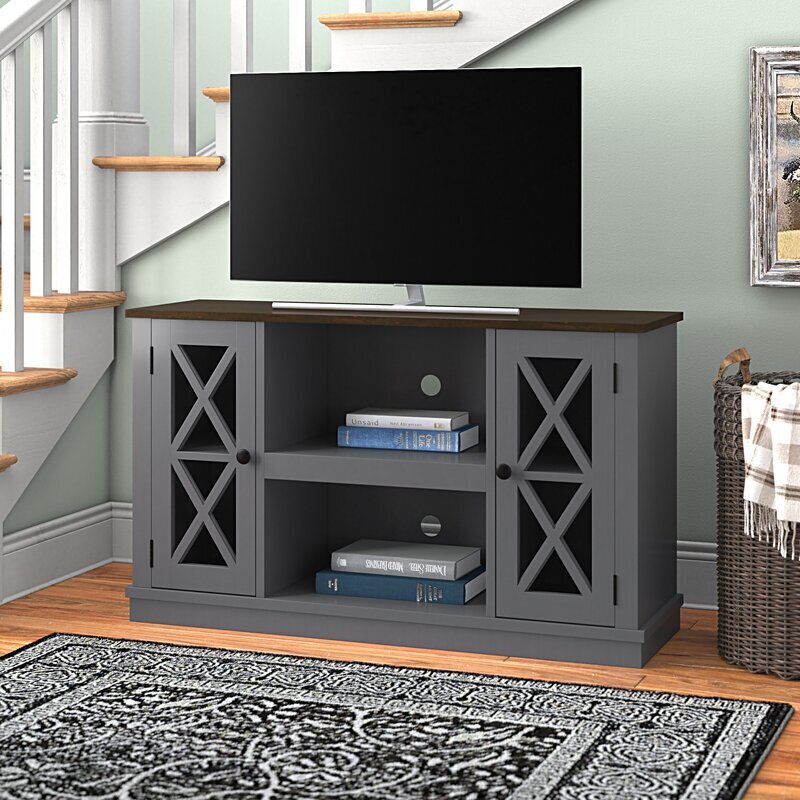 Modern TV unit with back panel