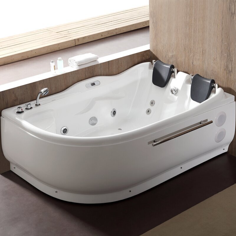 Modern Whirlpool Corner Bathtub Shower Combo