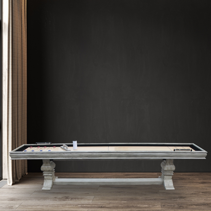 Timeless Shuffleboard Table with Accessories