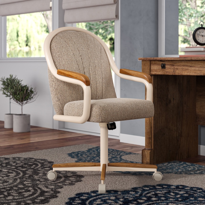 Stylish Accent Chair with Casters
