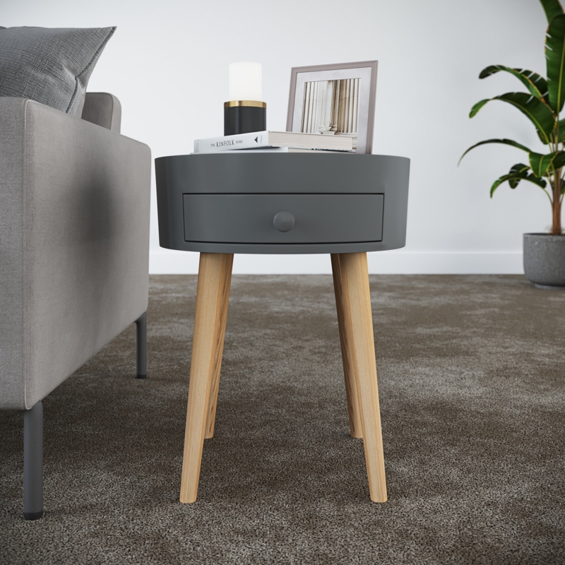 Flavia Wooden Computer Table with Storage - Decornation