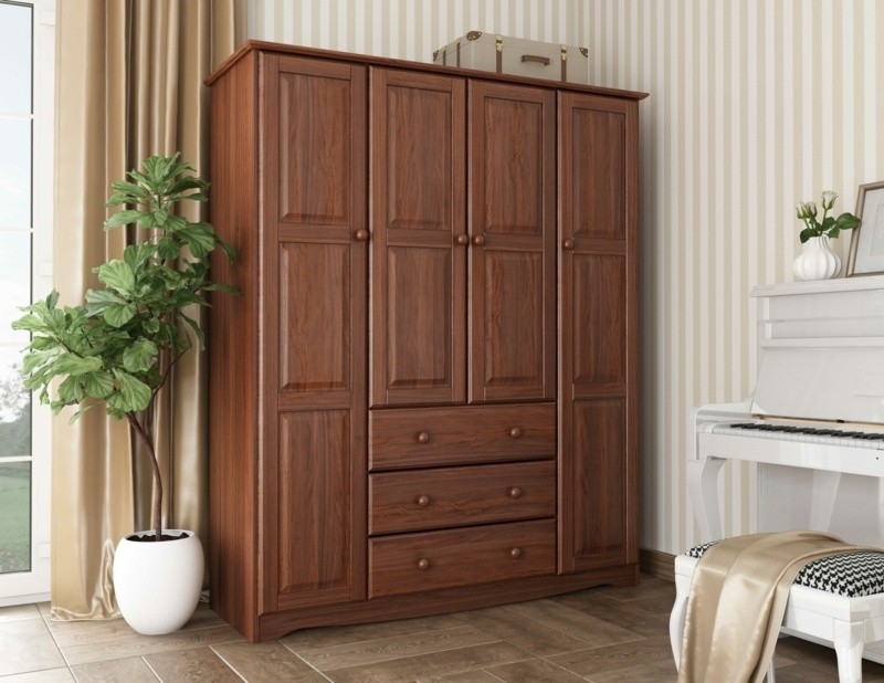 Musman Solid Wood Armoire