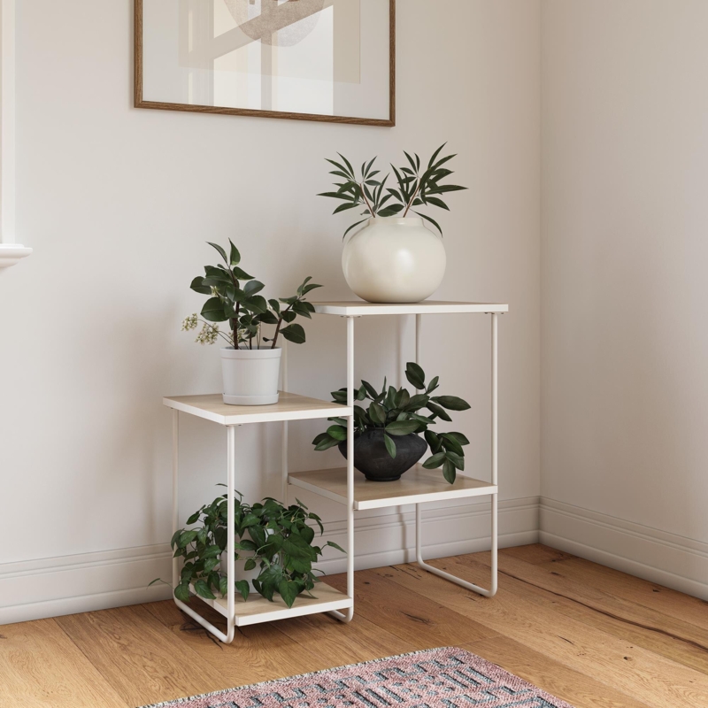 Plant Stand with Four Open Shelves