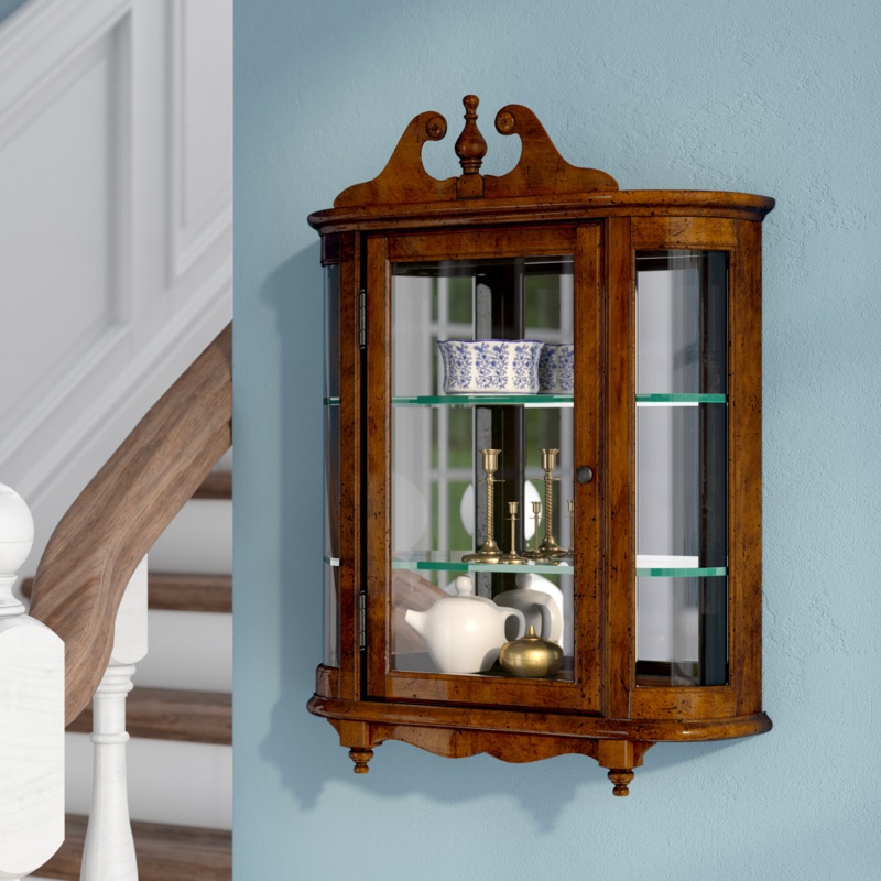 Traditional Wall-Mounted Display Cabinet