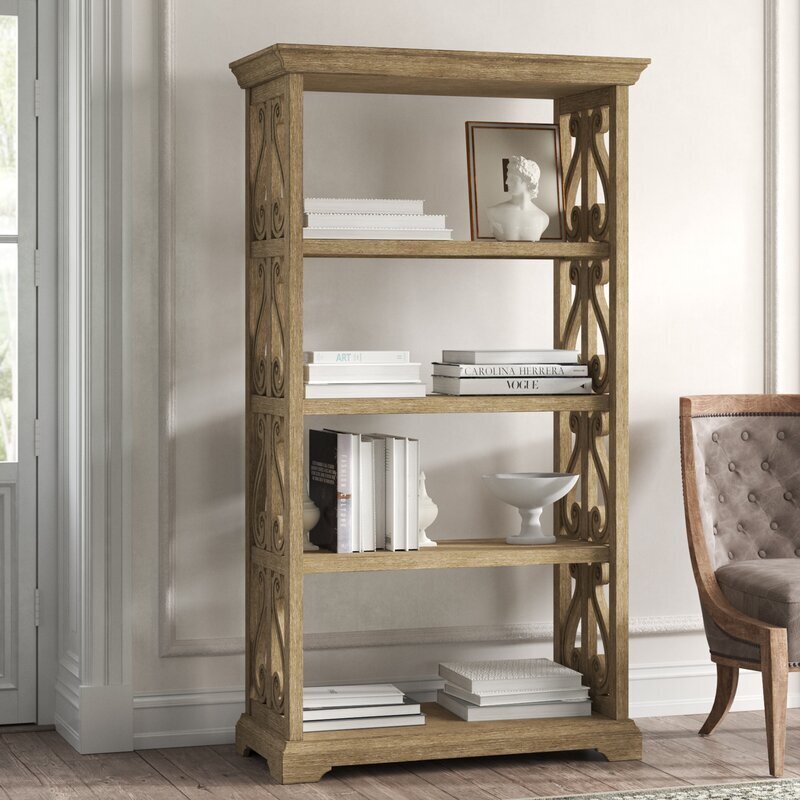 Natural looking French provincial bookcase