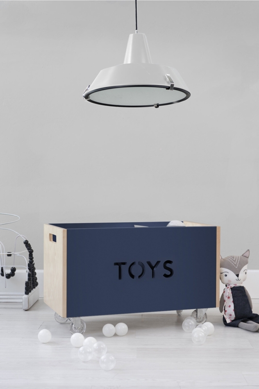 Rolling Toy Chest with Modern Design