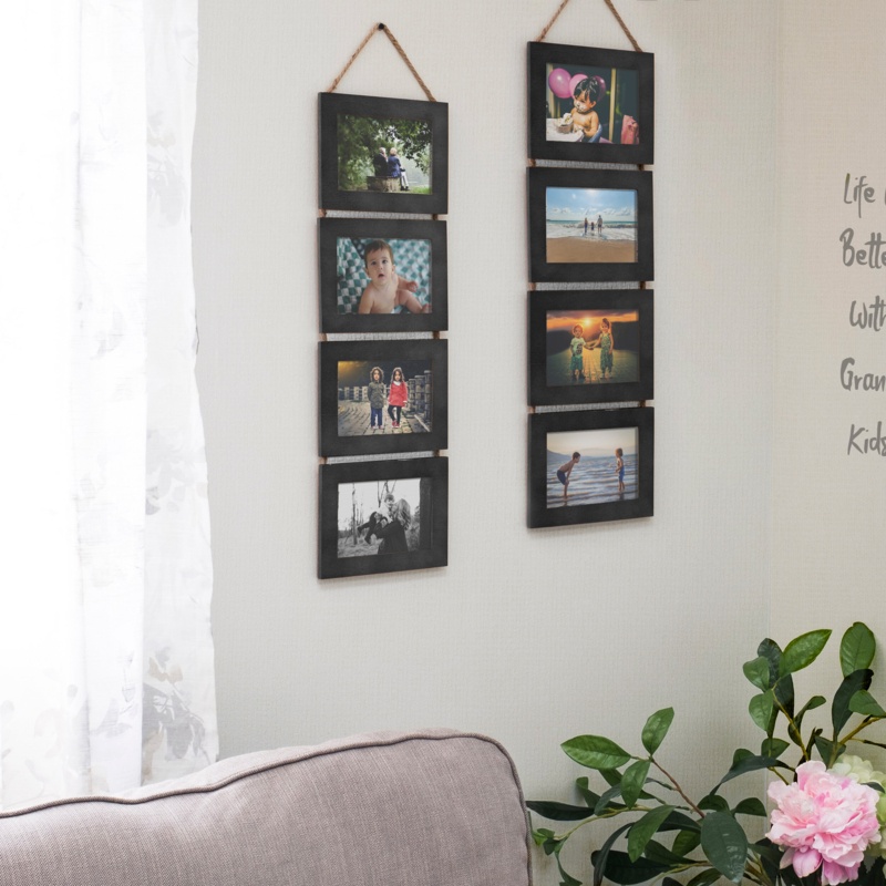 Nila Wood Collage Picture Frame - Set of 8