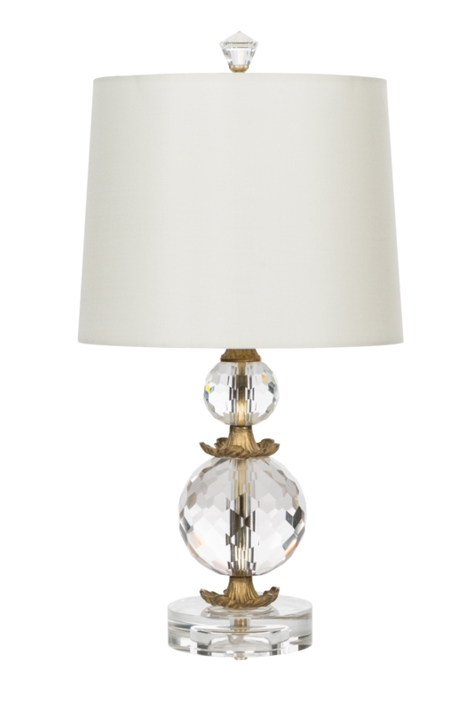 Crystal Ball Tiered Table Lamp