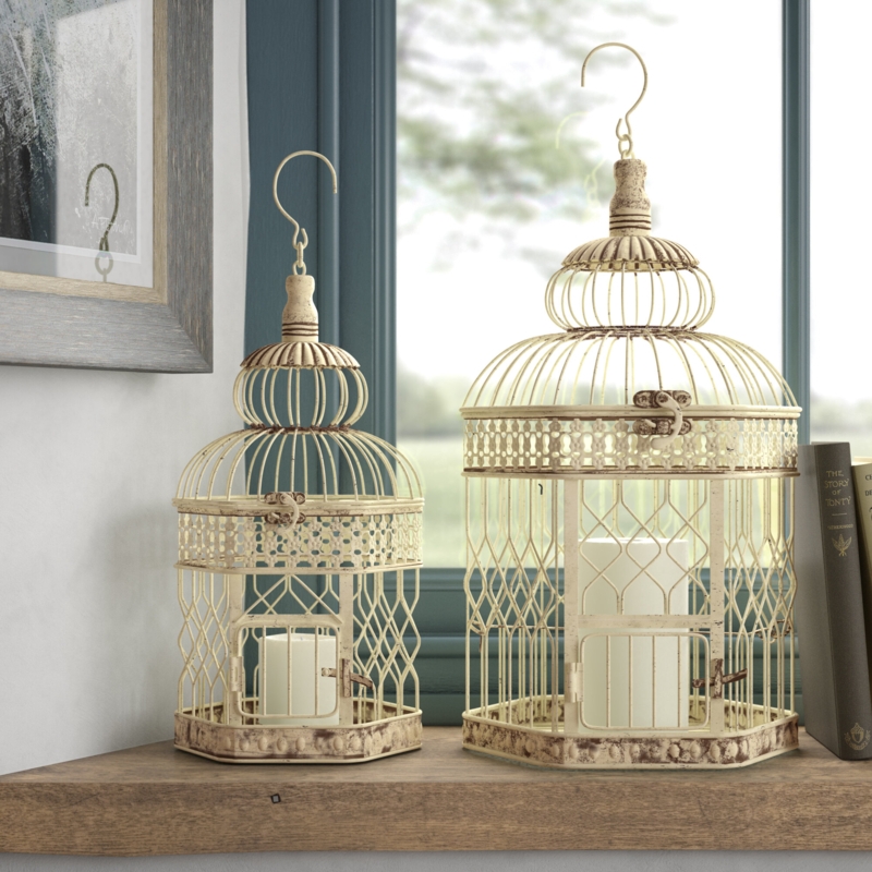 Vintage Decorative Birdcage Set