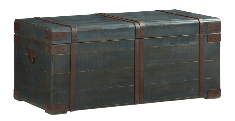 Vintage-Inspired Accent Trunk Table