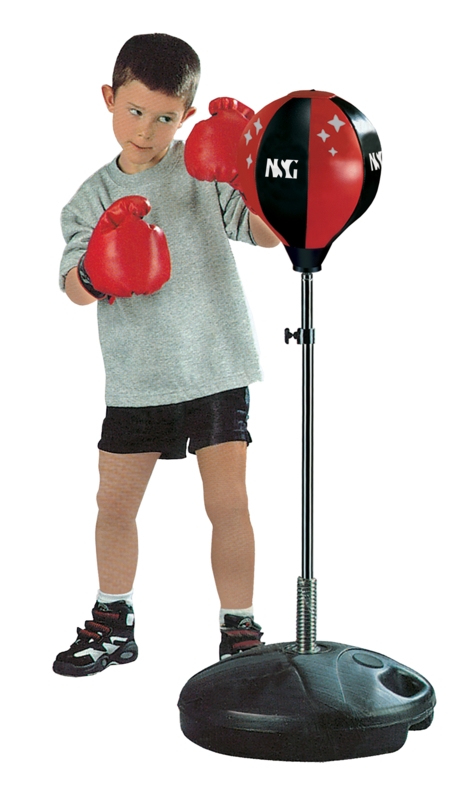 Junior Boxing Set with Inflatable Punching Bag