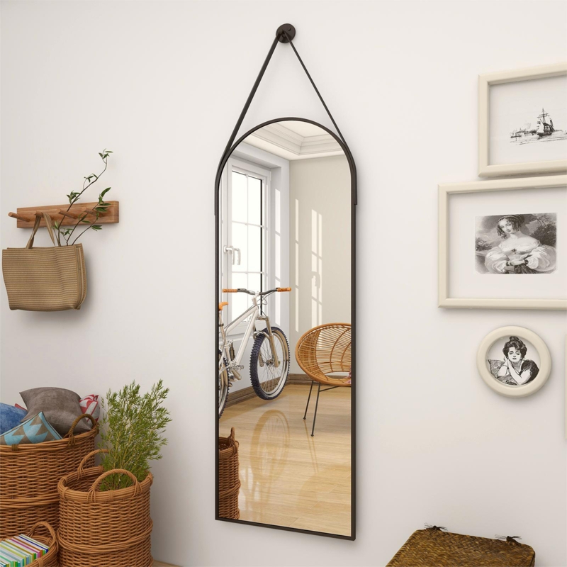 Large Round Wood Mirror - Foter