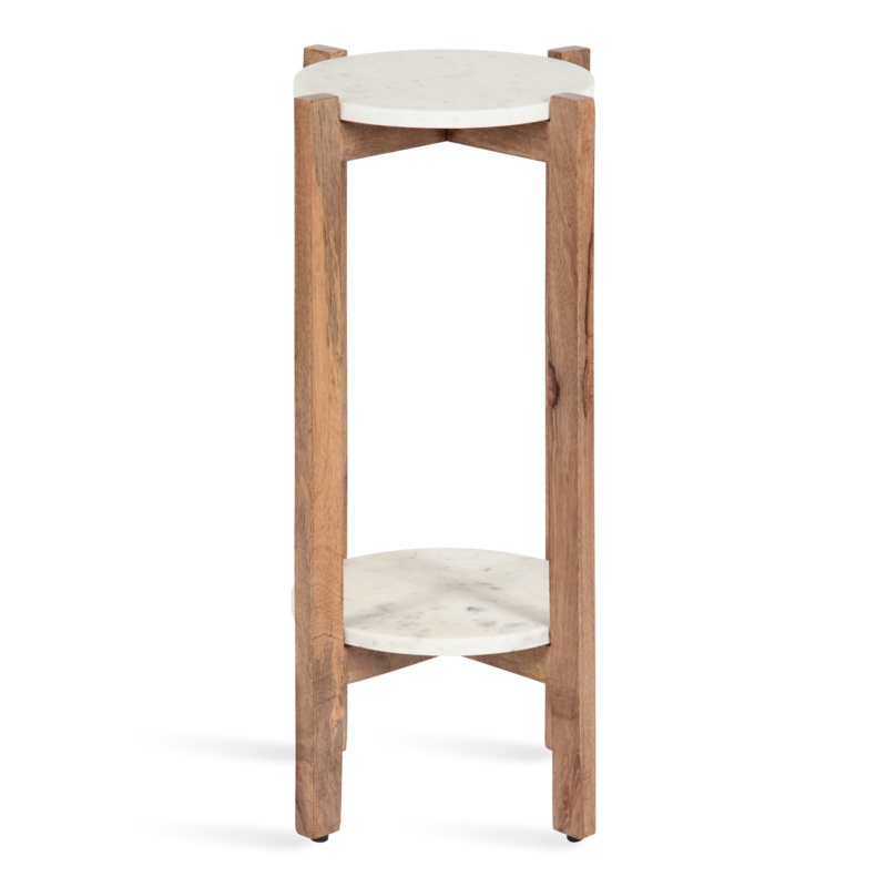 Oakdale Round Marble Plant Table