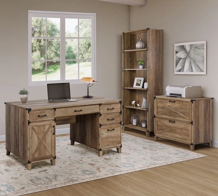 Oakwood executive office furniture set