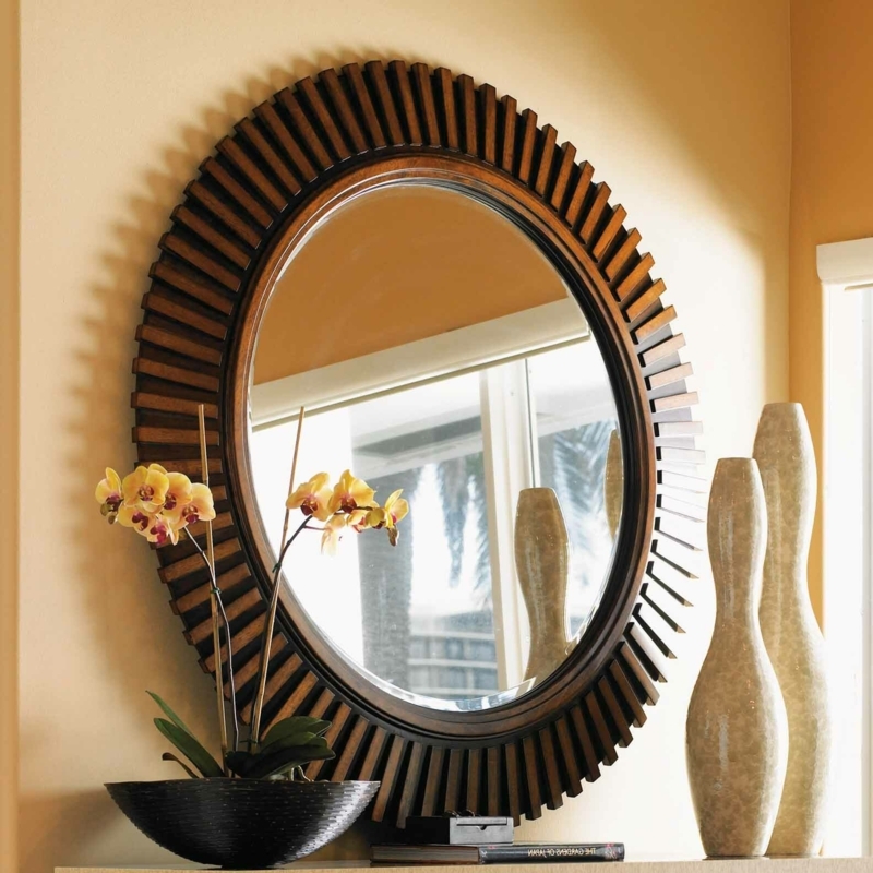 Radial Design Two-Tone Finished Wall Mirror