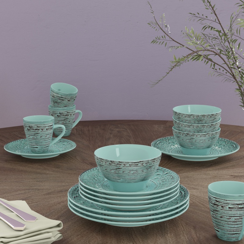 Ophelia & Co. Bushman Stoneware Dinnerware Set - Service for 4