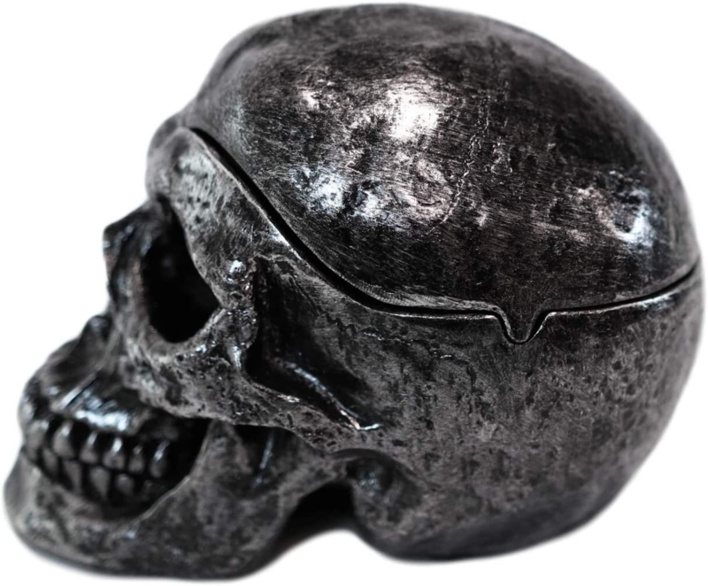 Black Macabre Skull Ashtray and Multipurpose Holder