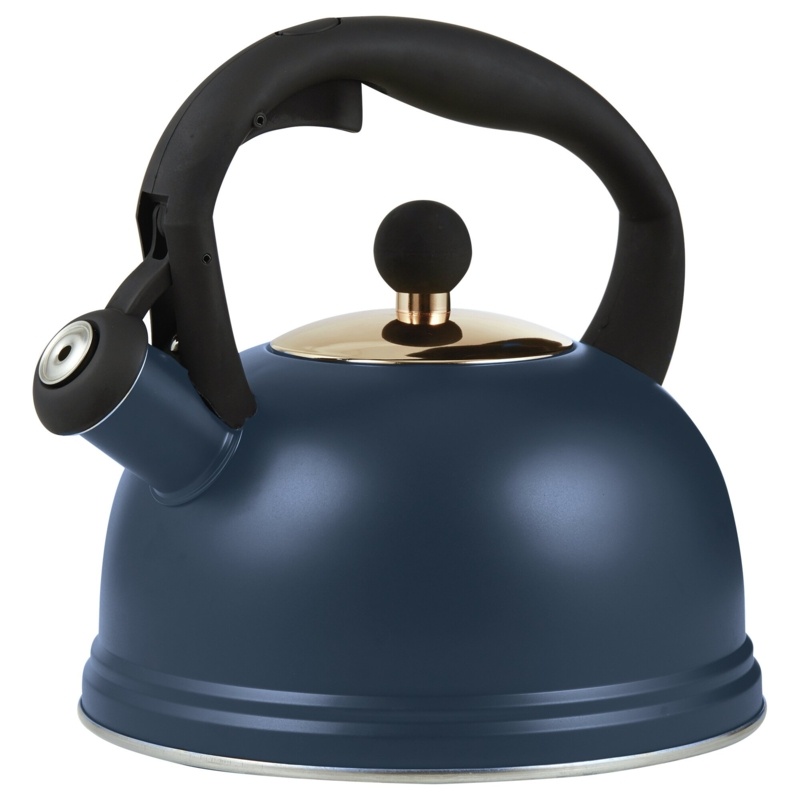 OTTO NAVY 1.9QT WHISTLING KETTLE