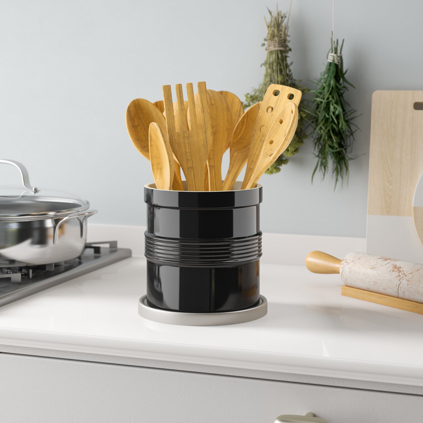 Kitchen Utensil Crock - Foter