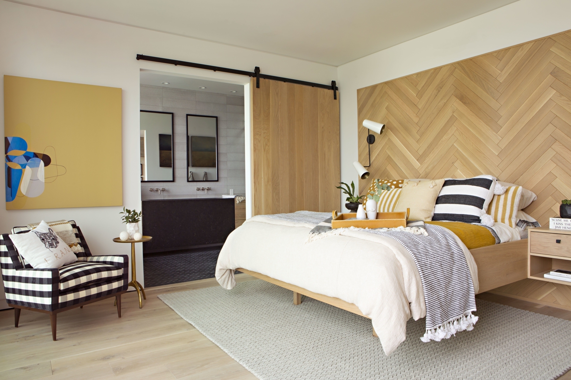 Paint a Herringbone Pattern for Subtle Interest