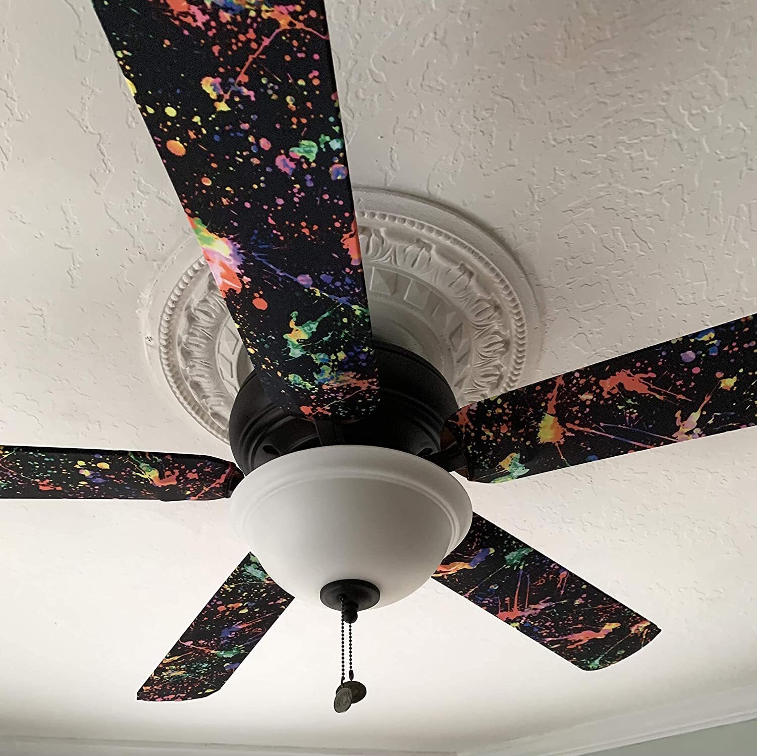 Paint Splatter Style Ceiling Fan Cover