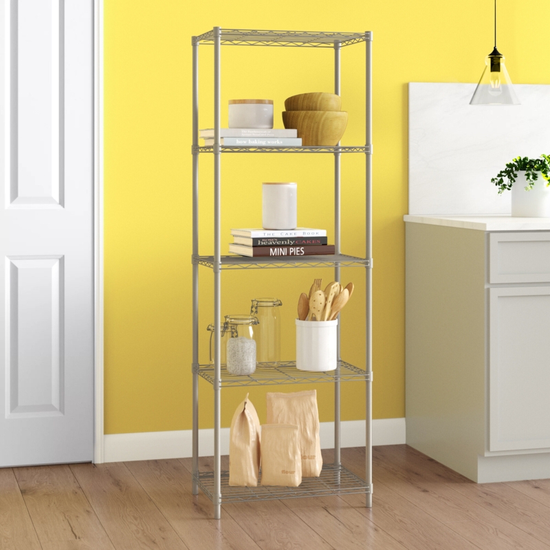 Easy-Assemble Wire Storage Shelves
