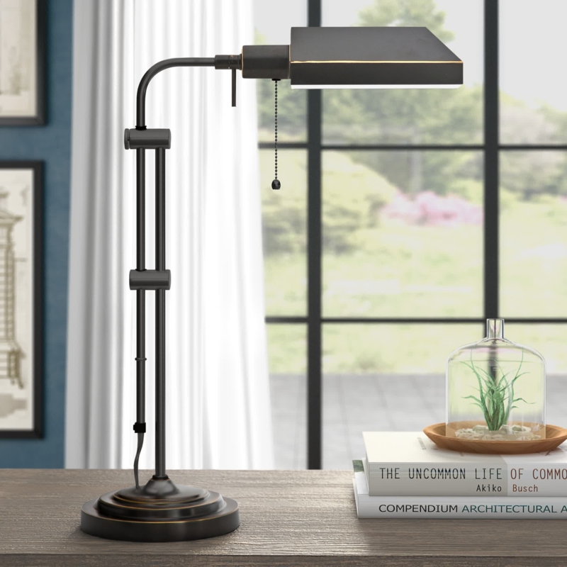 26" Dual-Arm Arched Desk Lamp