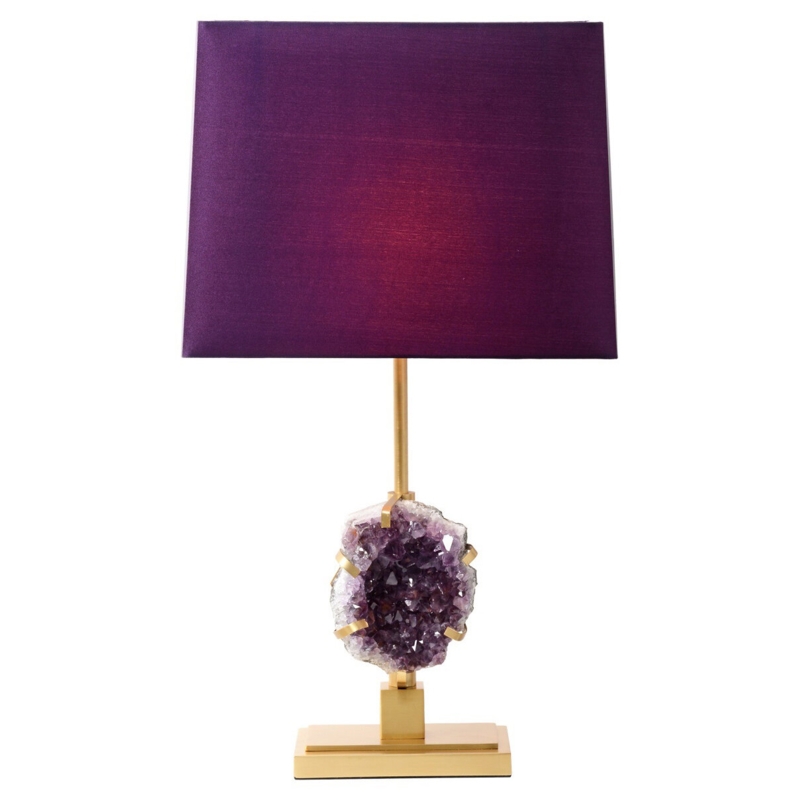 Amethyst-Inspired Crystal Table Lamp