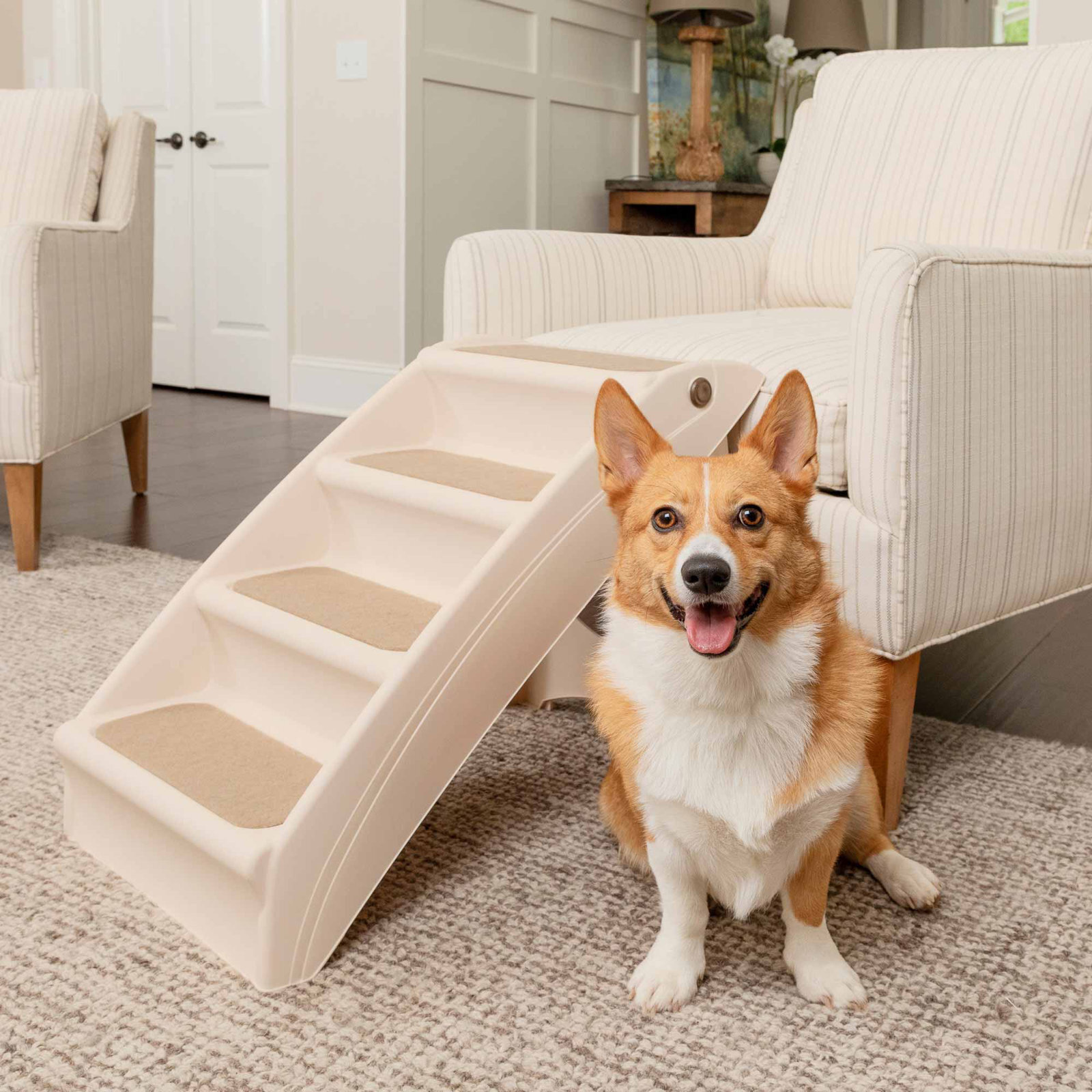 Plastic Large Dog Steps For High Bed