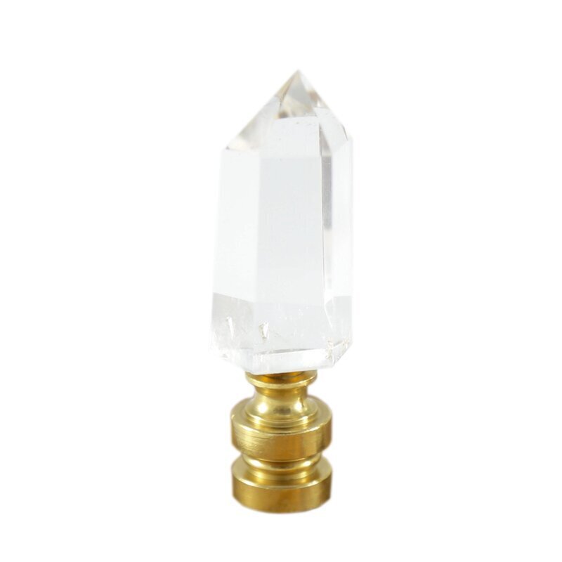 Pointed quartz rock crystal lamp