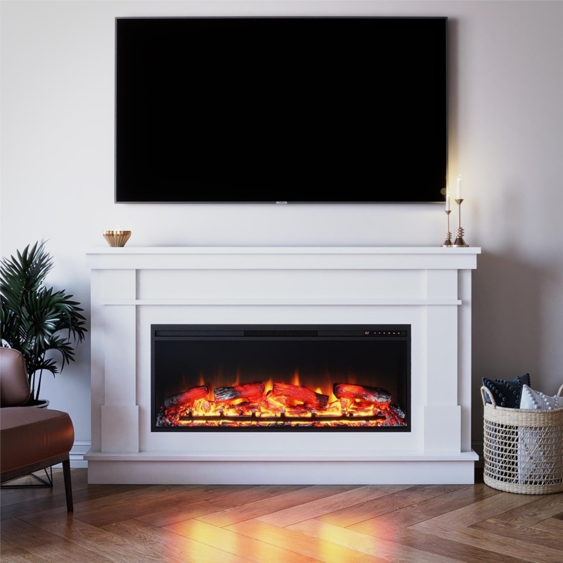 Powe 64'' W Electric Fireplace