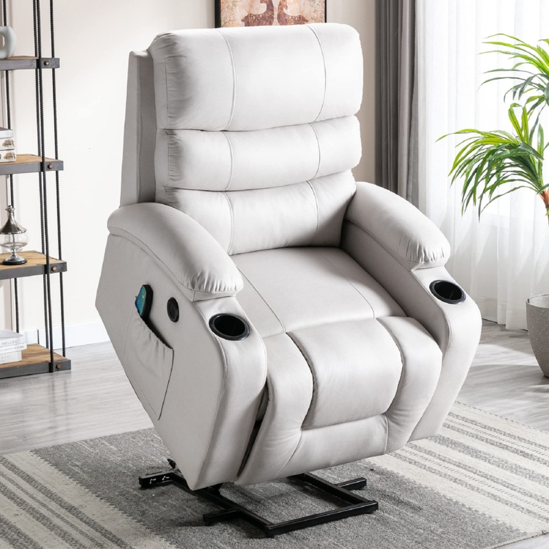 Power Lift Recliner Chair with Massage & Heat