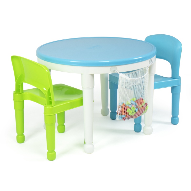 2-in-1 Round Activity Table and Chair Set