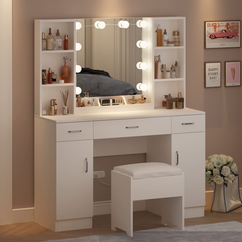 50+ Best Makeup Vanity Table With Lights - Ideas on Foter