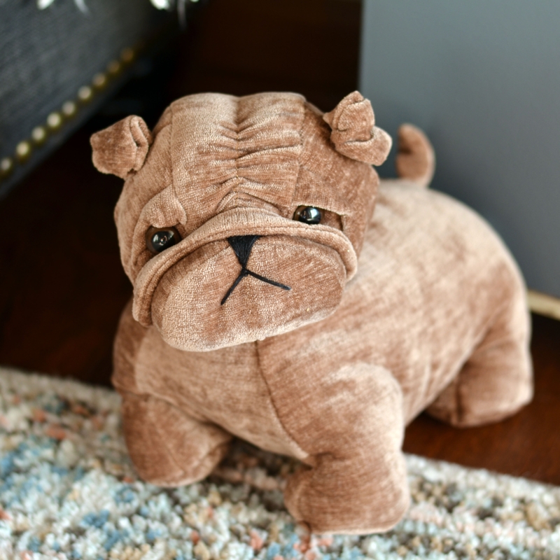 Weighted Pug Puppy Dog Door Stopper