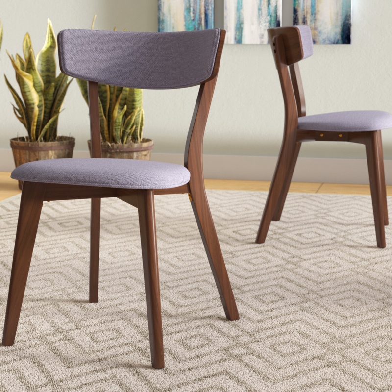 Mid-Century Modern Upholstered Dining Chairs