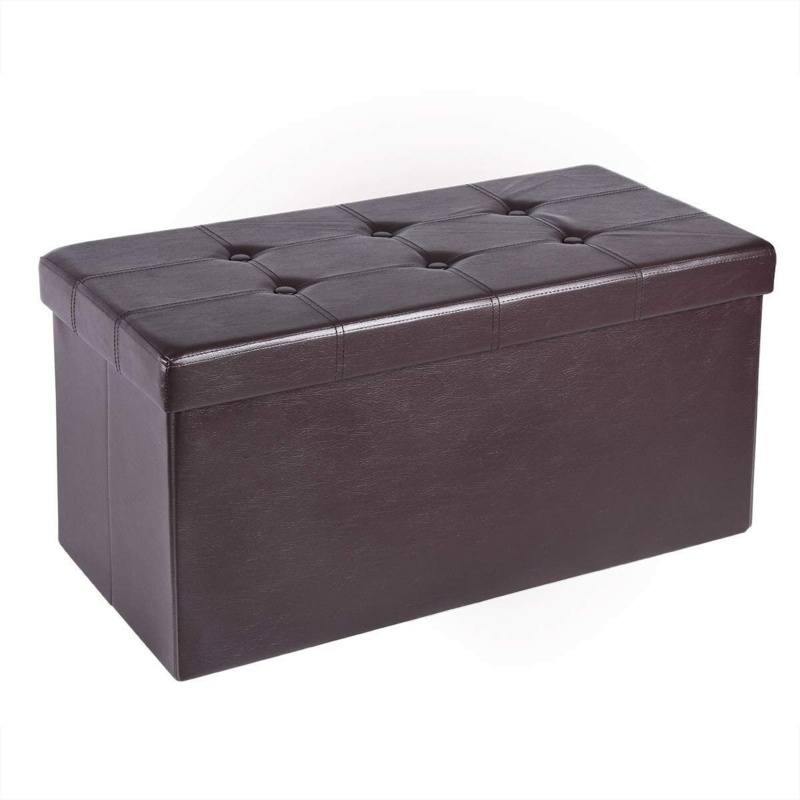 Quinnes Vegan Leather Storage Ottoman