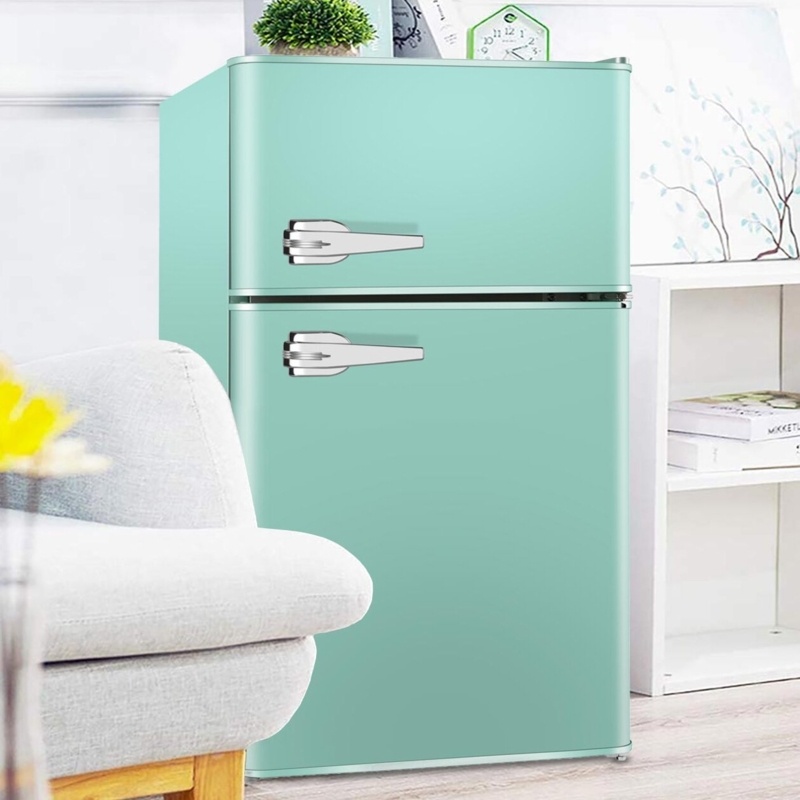R.W.FLAME Retro 3.2 Cubic Feet cu. ft. Freestanding Mini Fridge with Freezer