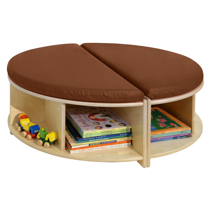 Kids Wooden Benches Foter   Read A Round Circle Kids Bench 