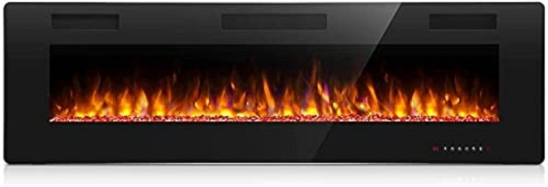 Ultra-thin Electric Fireplace with Remote Control