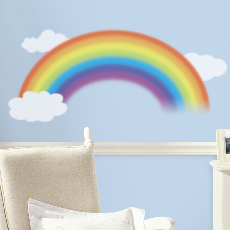 Bright Rainbow Wall Decal for Kids