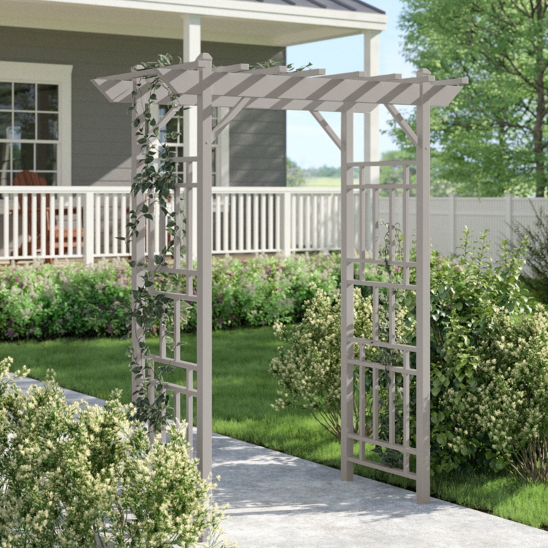 Reinhold 72" W x 41" D Vinyl Arbor