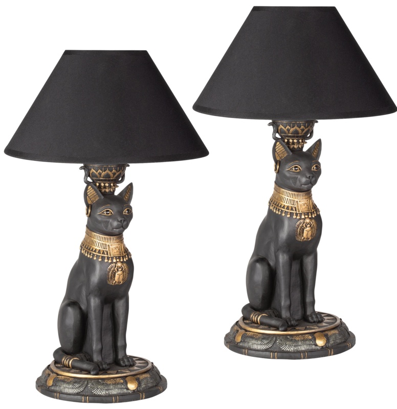 Egyptian Cat Goddess Bastet Table Lamp